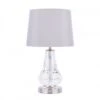 Laura Ashley HUMBY Touch Table Lamp Crystal & Polished Nickel With Shade