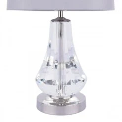 Laura Ashley HUMBY Touch Table Lamp Crystal & Polished Nickel With Shade -Laura Ashley laura ashley humby touch table lamp crystal polished nickel with shade p24106 44754 image