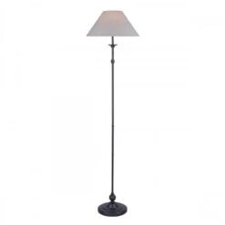 Laura Ashley LUDCHURCH Floor Lamp Industrial Black With Shade