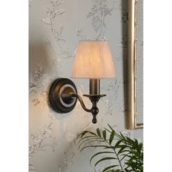 Laura Ashley LUDCHURCH Single Wall Light Industrial Black Bracket Only -Laura Ashley laura ashley ludchurch single wall light industrial black bracket only p24105 44790 image
