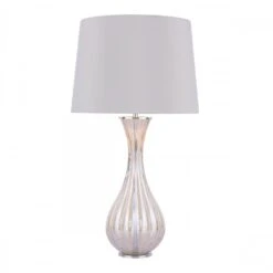 Laura Ashley NEVERN Table Lamp WITH Champagne Glass & Ivory Shade