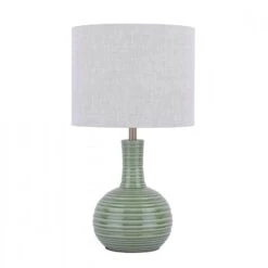 Laura Ashley PADLEY Table Lamp Green Ceramic & Antique Brass With Shade -Laura Ashley laura ashley padley table lamp green ceramic antique brass with shade p24094 44747 image