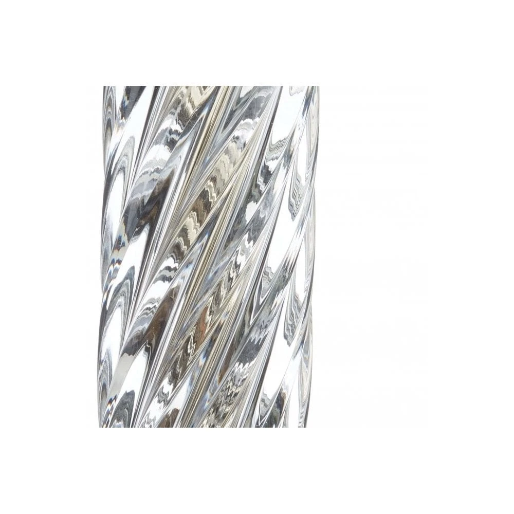 Laura Ashley LOUIS Floor Lamp Polished Nickel Twisted Glass | Base Only 4 Laura Ashley LOUIS Floor Lamp Polished Nickel Twisted Glass | Base Only - Image 4