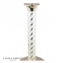 Laura Ashley LOUIS Table Lamp Polished Nickel Twisted Glass Base Only -Laura Ashley louis table lamp polished nickel twisted glass base only p20225 40867 image