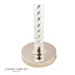 Laura Ashley LOUIS Table Lamp Polished Nickel Twisted Glass Base Only -Laura Ashley louis table lamp polished nickel twisted glass base only p20225 40868 image