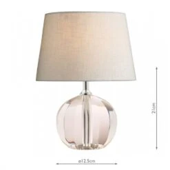 Laura Ashley LYDIA Table Lamp In Crystal | Base Only -Laura Ashley lydia table lamp in crystal base only p20200 39997 image