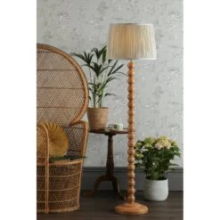 Laura Ashley -Laura Ashley maria oak wood floor lamp base handmade p24080 44992 image