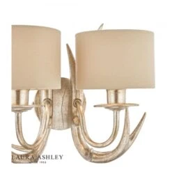 Laura Ashley MULROY 2 Arm Wall Light Champagne With Shade -Laura Ashley mulroy 2 arm wall light champagne with shade p20243 40930 image