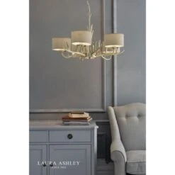 Laura Ashley MULROY 5 Light Chandelier In Champagne With Shades -Laura Ashley mulroy 5 light chandelier in champagne with shades p20211 40788 image