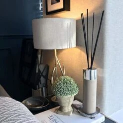 Laura Ashley MULROY Table Lamp In Champagne | Base Only -Laura Ashley mulroy table lamp in champagne base only p20213 40809 image