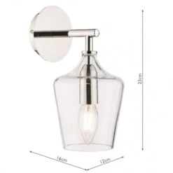 Laura Ashley OCKLEY Polished Chrome & Glass 1 Light Bottle Wall Light 7 Laura Ashley OCKLEY Polished Chrome & Glass 1 Light Bottle Wall Light -Laura Ashley ockley polished chrome glass 1 light bottle wall light p20357 41126 image