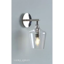 Laura Ashley OCKLEY Polished Chrome & Glass 1 Light Bottle Wall Light 8 Laura Ashley OCKLEY Polished Chrome & Glass 1 Light Bottle Wall Light -Laura Ashley ockley polished chrome glass 1 light bottle wall light p20357 41127 image