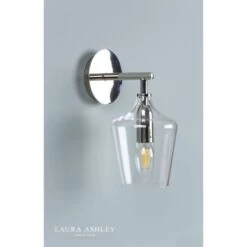 Laura Ashley OCKLEY Polished Chrome & Glass 1 Light Bottle Wall Light 9 Laura Ashley OCKLEY Polished Chrome & Glass 1 Light Bottle Wall Light -Laura Ashley ockley polished chrome glass 1 light bottle wall light p20357 41128 image