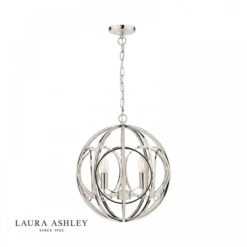 Laura Ashley ORBITAL 3 Light Pendant Polished Nickel