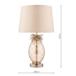 Laura Ashley PINEAPPLE Small Table Lamp Glass With Shade -Laura Ashley pineapple small table lamp glass with shade p20230 40886 image