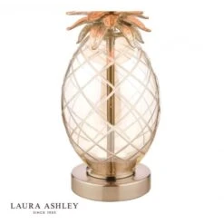 Laura Ashley PINEAPPLE Small Table Lamp Glass With Shade -Laura Ashley pineapple small table lamp glass with shade p20230 40887 image