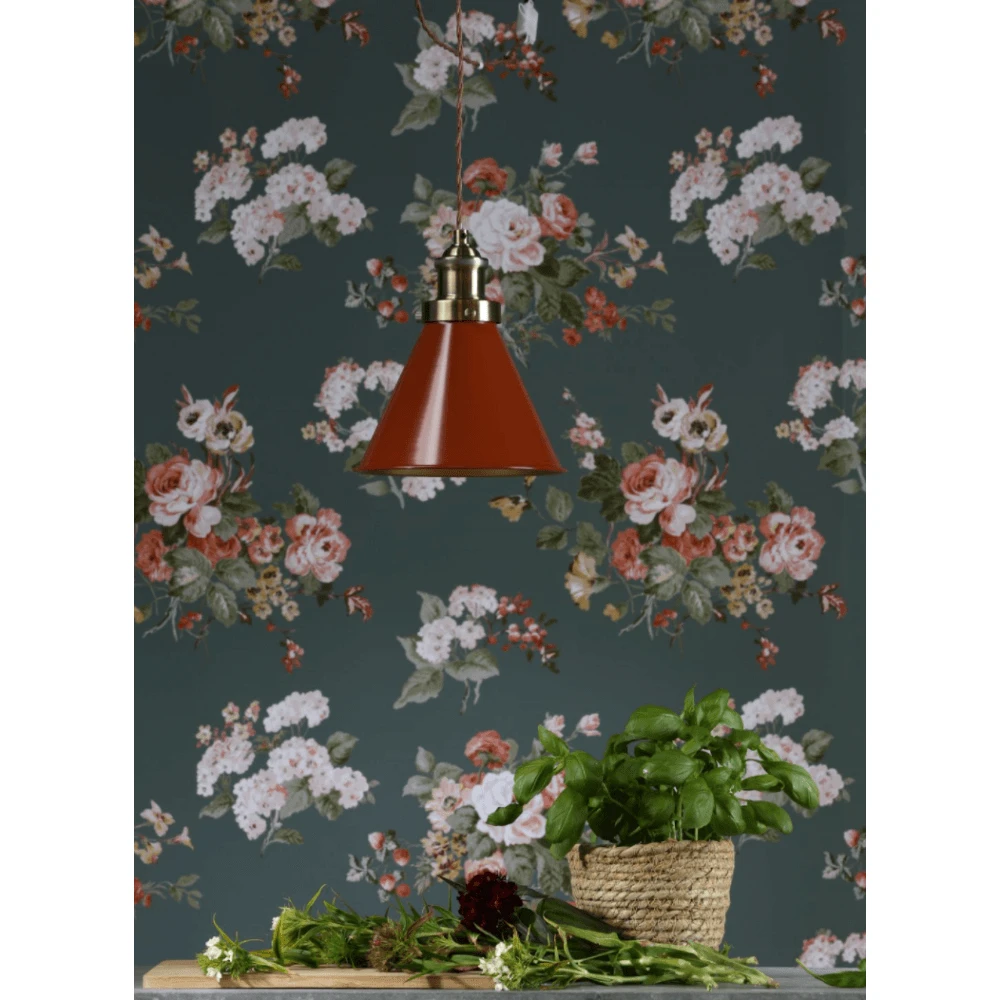 Laura Ashley RUFUS Pendant Antique Brass Orange 3 Laura Ashley RUFUS Pendant Antique Brass Orange - Image 3