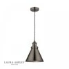 Laura Ashley RUFUS Pendant Industrial Nickel