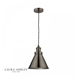 Laura Ashley RUFUS Pendant Industrial Nickel
