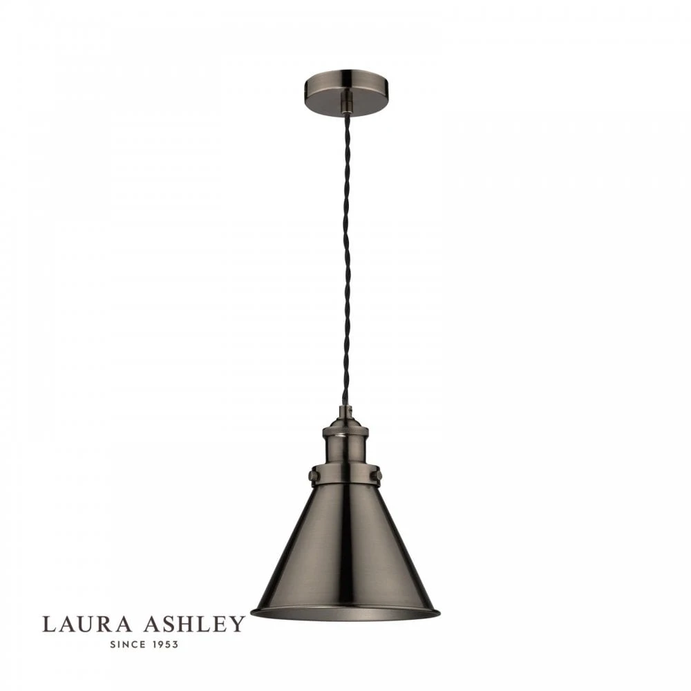 Laura Ashley RUFUS Pendant Industrial Nickel 1 Laura Ashley RUFUS Pendant Industrial Nickel