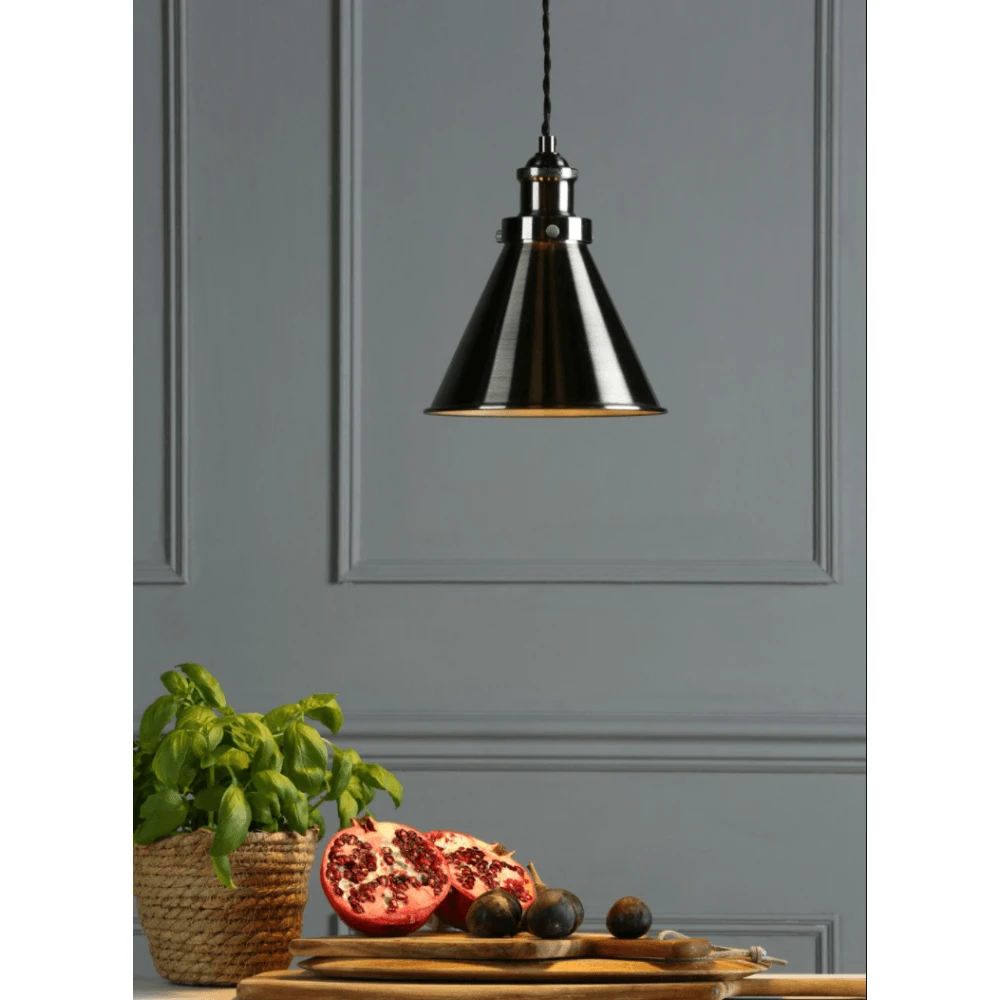 Laura Ashley RUFUS Pendant Industrial Nickel 4 Laura Ashley RUFUS Pendant Industrial Nickel - Image 4