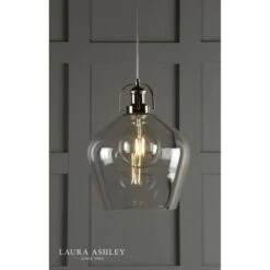 Laura Ashley RYE Clear Glass Pendant Ceiling Light -Laura Ashley rye clear glass pendant ceiling light p20359 41145 image