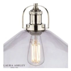 Laura Ashley RYE Smoked Glass Pendant Ceiling Light -Laura Ashley rye smoked glass pendant ceiling light p20360 41152 image