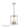 Laura Ashley SELBOURNE 3 Light Antique Brass Lantern Ceiling Light