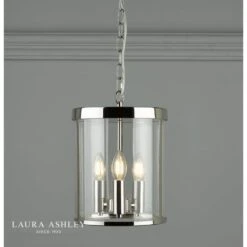 Laura Ashley SELBOURNE 3 Light Polished Nickel Lantern Ceiling Light 7 Laura Ashley SELBOURNE 3 Light Polished Nickel Lantern Ceiling Light -Laura Ashley selbourne 3 light polished nickel lantern ceiling light p20362 41166 image