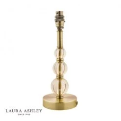 Laura Ashley SELBY Antique Brass & Glass Ball Table Lamp Base Only | Small
