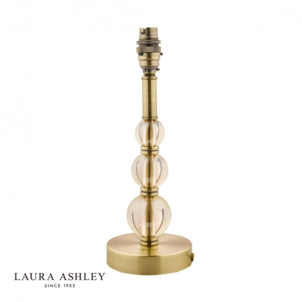 Laura Ashley SELBY Antique Brass & Glass Ball Table Lamp Base Only | Small 1 Laura Ashley SELBY Antique Brass & Glass Ball Table Lamp Base Only | Small