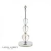 Laura Ashley SELBY Polished Nickel & Glass Ball Table Lamp Base Large