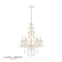 Laura Ashley SHAMLEY Painted 5 Light Chandelier