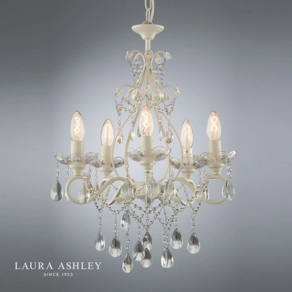 Laura Ashley SHAMLEY Painted 5 Light Chandelier 2 Laura Ashley SHAMLEY Painted 5 Light Chandelier - Image 2