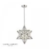 Laura Ashley SMALL Star Pendant Polished In Silver Glass