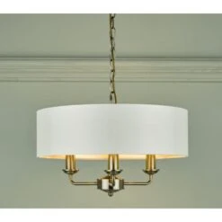 Laura Ashley SORRENTO Antique Brass 3 Light Armed Fitting Ceiling Light With Ivory Shade 8 Laura Ashley SORRENTO Antique Brass 3 Light Armed Fitting Ceiling Light With Ivory Shade -Laura Ashley sorrento antique brass 3 light armed fitting ceiling light with ivory shade p20183 39857 image