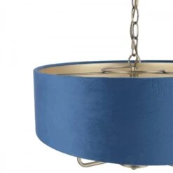 Laura Ashley SORRENTO Ceiling Pendant | Antique Brass | Wraparound Dark Blue Velvet Shade | 3 Light 14 Laura Ashley SORRENTO Ceiling Pendant | Antique Brass | Wraparound Dark Blue Velvet Shade | 3 Light -Laura Ashley sorrento ceiling pendant antique brass wraparound dark blue velvet shade 3 light p24076 44969 image