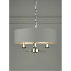 Laura Ashley SORRENTO Polished Nickel 3 Light Armed Fitting Ceiling Light | Charcoal Shade 9 Laura Ashley SORRENTO Polished Nickel 3 Light Armed Fitting Ceiling Light | Charcoal Shade -Laura Ashley sorrento polished nickel 3 light armed fitting ceiling light charcoal shade p20379 40052 image