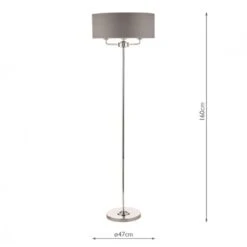 Laura Ashley SORRENTO Polished Nickel 3 Light Floor Lamp | Charcoal Shade 8 Laura Ashley SORRENTO Polished Nickel 3 Light Floor Lamp | Charcoal Shade -Laura Ashley sorrento polished nickel 3 light floor lamp charcoal shade p20381 40056 image