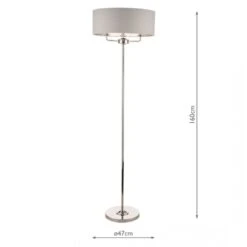 Laura Ashley SORRENTO Polished Nickel 3 Light Floor Lamp | Silver Shade 8 Laura Ashley SORRENTO Polished Nickel 3 Light Floor Lamp | Silver Shade -Laura Ashley sorrento polished nickel 3 light floor lamp silver shade p20382 40062 image