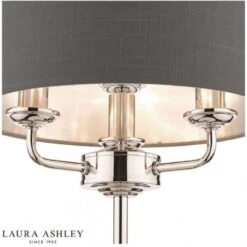 Laura Ashley SORRENTO Polished Nickel 3 Light Table Lamp | Charcoal Shade 9 Laura Ashley SORRENTO Polished Nickel 3 Light Table Lamp | Charcoal Shade -Laura Ashley sorrento polished nickel 3 light table lamp charcoal shade p20383 40069 image