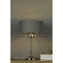 Laura Ashley SORRENTO Polished Nickel 3 Light Table Lamp | Charcoal Shade 10 Laura Ashley SORRENTO Polished Nickel 3 Light Table Lamp | Charcoal Shade -Laura Ashley sorrento polished nickel 3 light table lamp charcoal shade p20383 40070 image