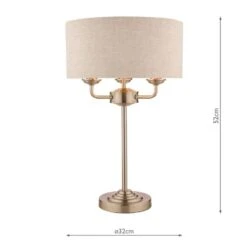 Laura Ashley SORRENTO Satin Nickel 3 Light Table Lamp | Natural Shade 7 Laura Ashley SORRENTO Satin Nickel 3 Light Table Lamp | Natural Shade -Laura Ashley sorrento satin nickel 3 light table lamp natural shade p20375 40028 image