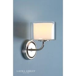 Laura Ashley SOUTHWELL Wall Light Polished Chrome Opal Glass Shade 8 Laura Ashley SOUTHWELL Wall Light Polished Chrome Opal Glass Shade -Laura Ashley southwell wall light polished chrome opal glass shade p20228 40875 image