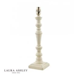Laura Ashley TATE Wood Painted Candlestick Table Lamp Base Only