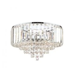 Laura Ashley VIENNA 3 Light Flush | Crystal | Polished Chrome