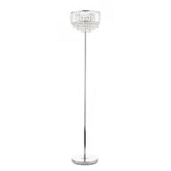 Laura Ashley -Laura Ashley vienna floor lamp polished chrome crystal p20204 39909 image
