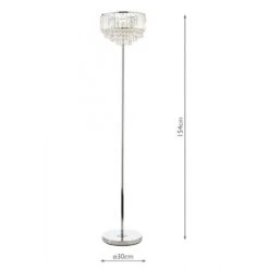 Laura Ashley VIENNA Floor Lamp | Polished Chrome | Crystal 6 Laura Ashley VIENNA Floor Lamp | Polished Chrome | Crystal -Laura Ashley vienna floor lamp polished chrome crystal p20204 39910 image