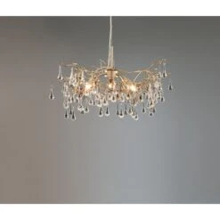 Laura Ashley WILLOW 3 Light Pendant Champagne With Crystal Droplets 8 Laura Ashley WILLOW 3 Light Pendant Champagne With Crystal Droplets -Laura Ashley willow 3 light pendant champagne with crystal droplets p20255 39869 image