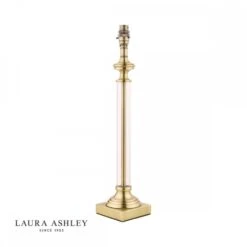 Laura Ashley WINSTON Antique Brass & Glass Candlestick Table Lamp Base